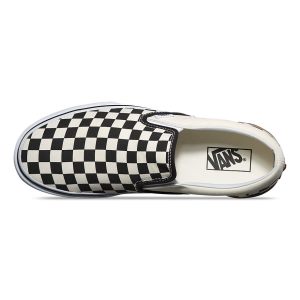 Vans Bayan Kaykay Ayakkabısı Gum Block Slip-On Siyah Beyaz | 21169-131